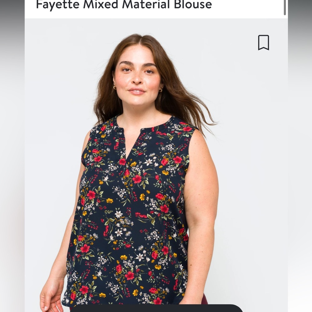 Papermoon floral sleeveless top